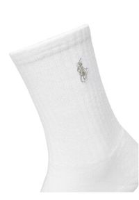 Polo Ralph Lauren Zestaw 6 par wysokich skarpet damskich 455972889003 Biały. Kolor: biały. Materiał: materiał, bawełna #9