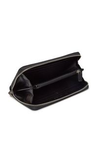 Calvin Klein Duży Portfel Damski Ultralight Zip Around W/Wristlet K60K611498 Czarny. Kolor: czarny. Materiał: skóra