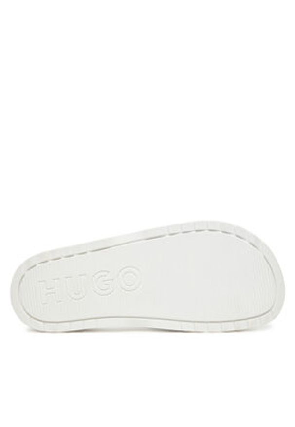 Hugo - HUGO Klapki 50546282 Biały. Kolor: biały. Materiał: syntetyk