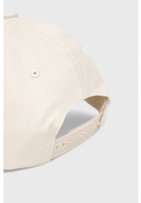 Calvin Klein Jeans czapka kolor beżowy gładka K50K508977.PPYY. Kolor: beżowy. Materiał: bawełna. Wzór: gładki #2