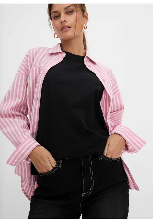 bonprix - Dżinsy o kroju slim fit, z dużą zawartością stretchu, high waist. Stan: podwyższony. Kolor: czarny