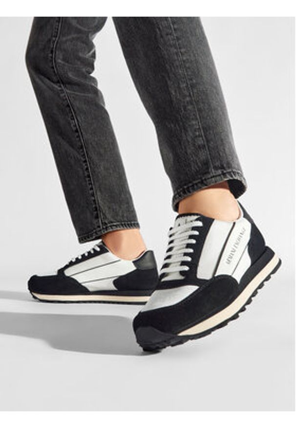 Armani Exchange Sneakersy XUX083 XV263 A001 Kolorowy. Materiał: zamsz, skóra. Wzór: kolorowy