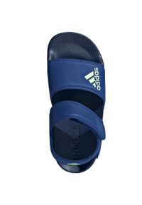 Adidas - Sandały dla dzieci adidas Adilette. Kolor: biały, niebieski, wielokolorowy #2