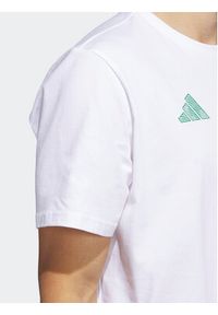 Adidas - adidas T-Shirt Worldwide Hoops City Basketball Graphic T-Shirt IC1872 Biały Loose Fit. Kolor: biały. Materiał: bawełna. Sport: koszykówka #5