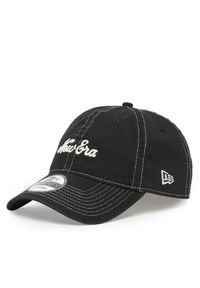New Era Czapka z daszkiem Contrast Stitch 9TWENTY 60595289 Czarny. Kolor: czarny. Materiał: materiał, bawełna