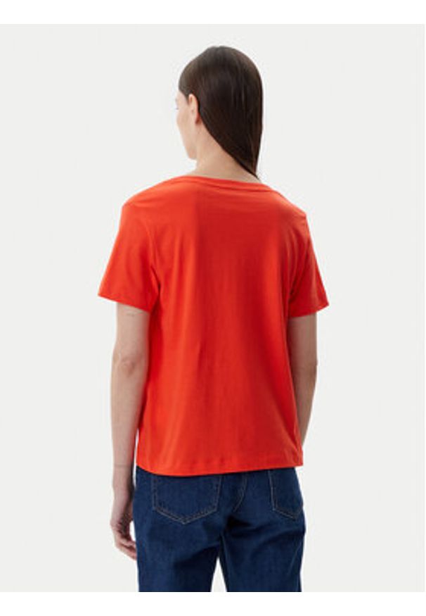 GANT - Gant T-Shirt Shield 4200750 Pomarańczowy Regular Fit. Kolor: pomarańczowy. Materiał: bawełna