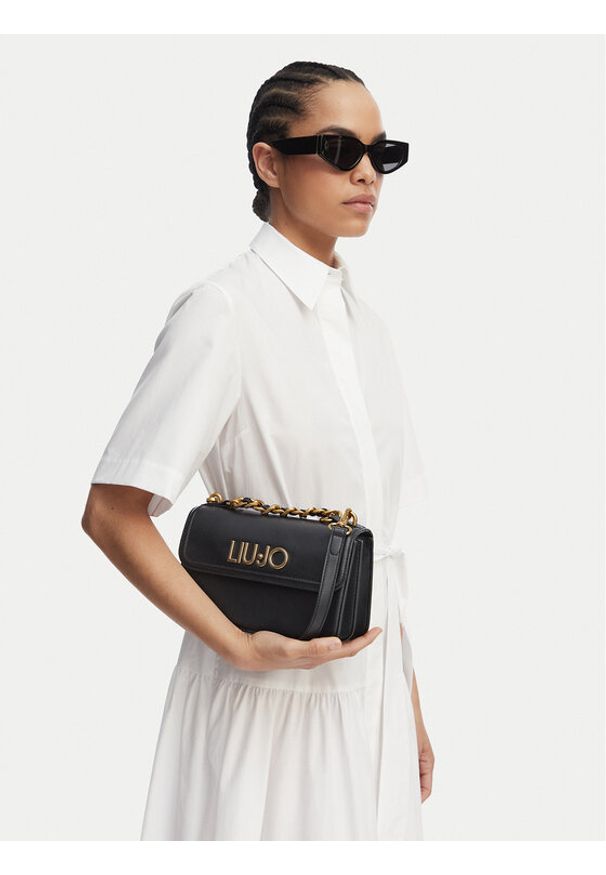 Liu Jo Torebka AA6121 E0958 Czarny. Kolor: czarny. Materiał: skórzane