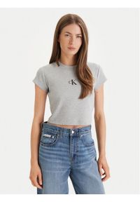 Calvin Klein Jeans T-Shirt LV047AB802 Szary Regular Fit. Kolor: szary. Materiał: bawełna #1