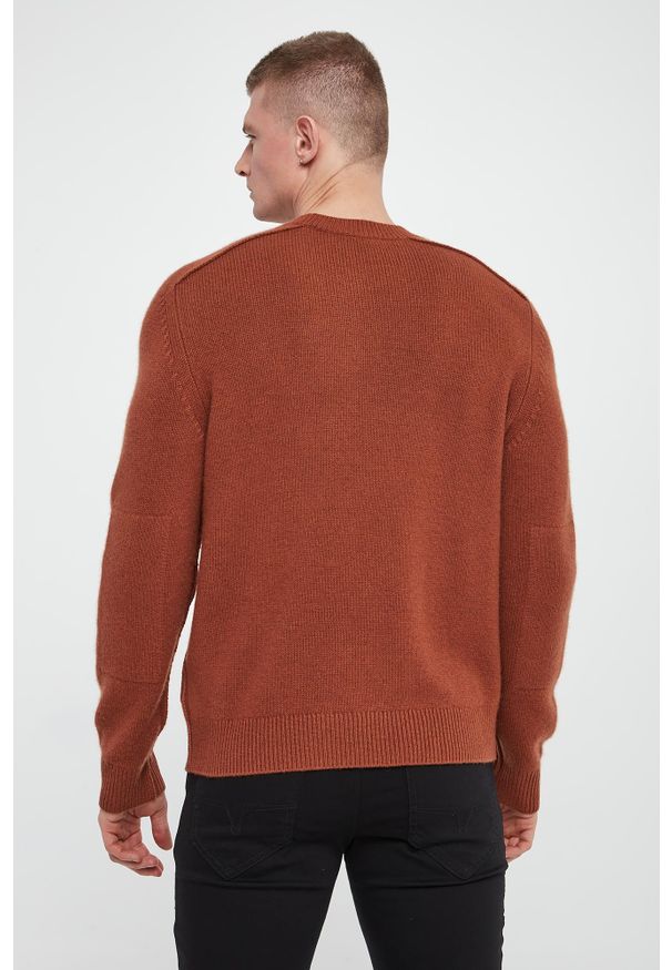 Burberry - Sweter męski kaszmirowy BURBERRY. Materiał: kaszmir