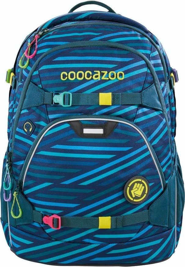COOCAZOO - Coocazoo Plecak szkolny ScaleRale Zebra Stripe Blue. Wzór: motyw zwierzęcy