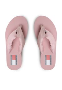 Tommy Jeans Japonki Webbing Mid Beach Sndl Nw Strip EN0EN02114 Różowy. Kolor: różowy. Materiał: materiał