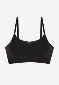 Renee - Czarny Usztywniany Biustonosz o Bezszwowym Wykończeniu Bez Fiszbin Leanoreth. Kolor: czarny. Materiał: materiał #1