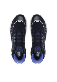 EA7 Emporio Armani Sneakersy X8X094 XK239 S890 Granatowy. Kolor: niebieski. Materiał: skóra