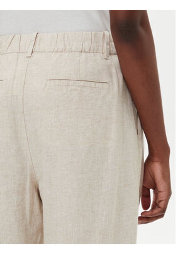 GAP - Gap Spodnie materiałowe 713998-03 Beżowy Wide Leg. Kolor: beżowy. Materiał: wiskoza