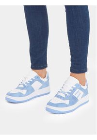 Tommy Jeans Sneakersy Tjw Retro Basket Washed Suede EN0EN02486 Granatowy. Kolor: niebieski #4