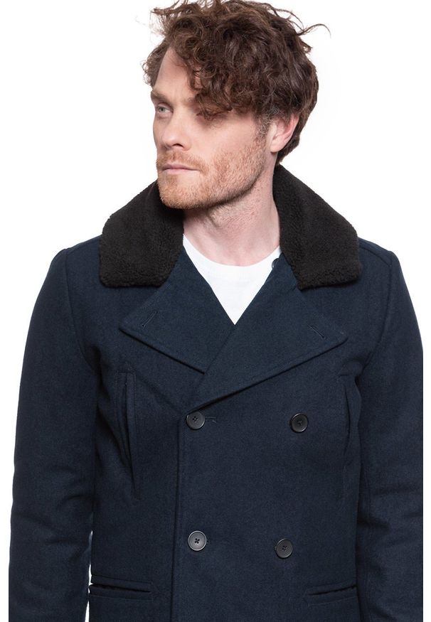 Lee - MĘSKI PŁASZCZ LEE PEACOAT SKY CAPTAIN L86RLBHY 112122770
