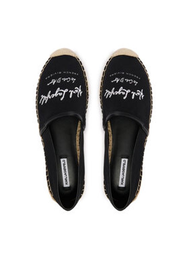 Karl Lagerfeld - KARL LAGERFELD Espadryle Kamini KL80110A Czarny. Kolor: czarny. Materiał: materiał