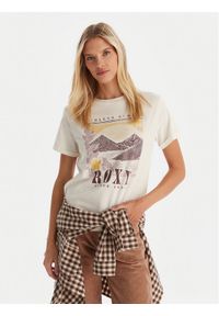 Roxy T-Shirt Oceanregular Poster ERJZT06017 Écru Regular Fit. Materiał: bawełna
