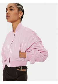 Pinko Kurtka bomber Bolbe 103054 A1MD Różowy Regular Fit. Kolor: różowy. Materiał: bawełna