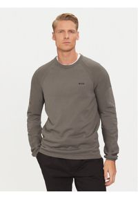 BOSS - Boss Sweter Perform-X_Cn 50498519 Szary Regular Fit. Kolor: szary. Materiał: bawełna