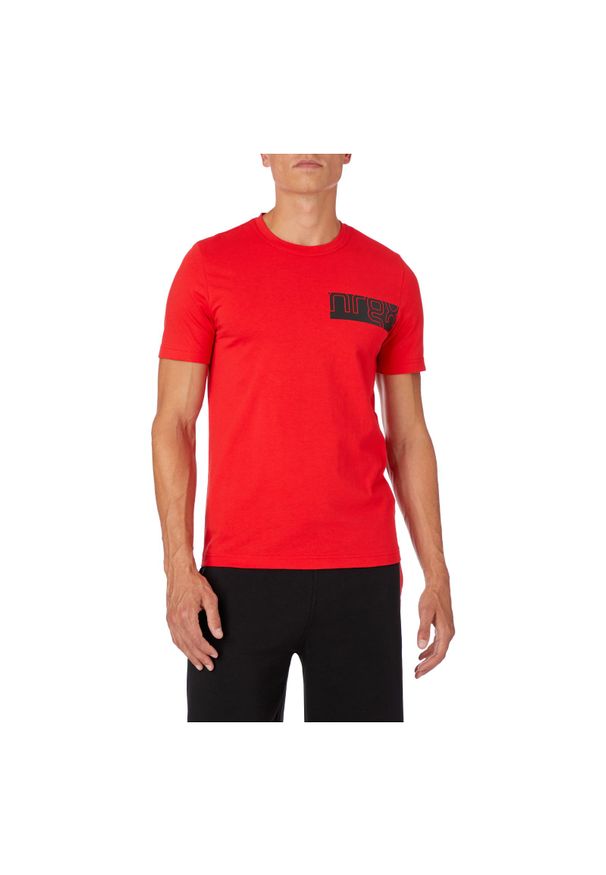 Koszulka sportowa męska Energetics Gascon 410952. Materiał: materiał, poliester, skóra, bawełna. Wzór: gładki