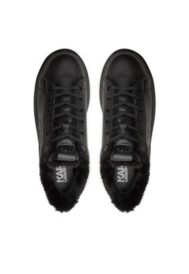 Karl Lagerfeld - KARL LAGERFELD Sneakersy KL52538L Czarny. Kolor: czarny. Materiał: skóra