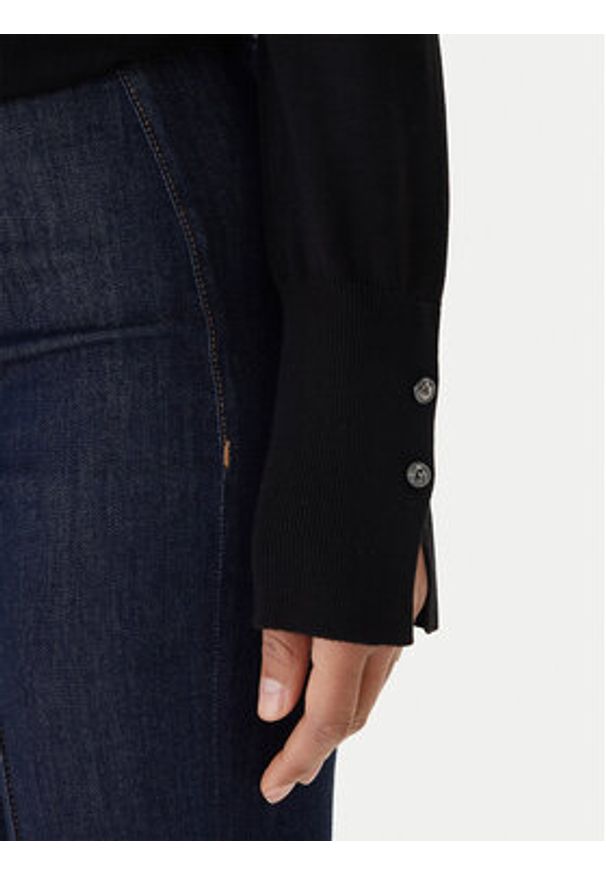 Guess Golf Paule W2BR53 Z2V62 Czarny Slim Fit. Typ kołnierza: golf. Kolor: czarny. Materiał: wiskoza