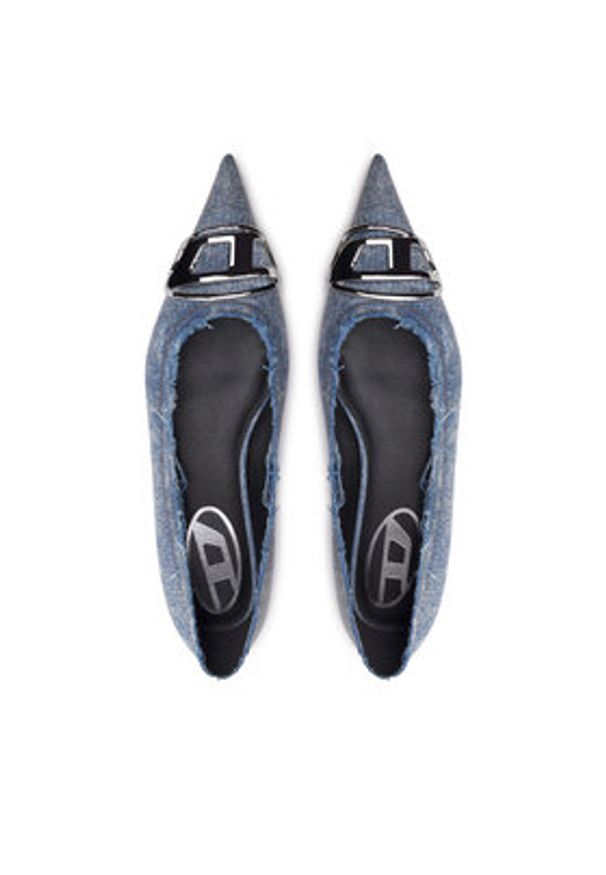 Diesel Baleriny D-Venus Y03452PS288 Niebieski. Kolor: niebieski. Materiał: materiał