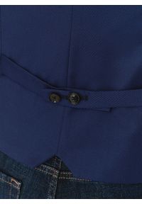 Pako Lorente - PAKO LORENTE – Granatowa męska elegancka kamizelka. Okazja: na wesele, na ślub cywilny. Kolor: niebieski. Materiał: poliester, wiskoza. Styl: elegancki #9