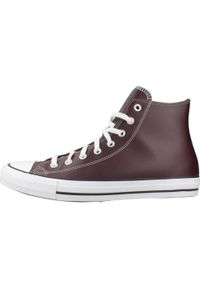 Tenisówki Converse Model Chuck Taylor All Star Faux Leather Kolor Bordeaux. Kolor: czerwony. Materiał: syntetyk, tkanina