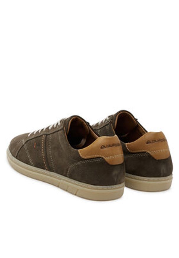 Quiksilver Półbuty JAYDEN-01 MB Khaki. Kolor: brązowy. Materiał: zamsz, skóra