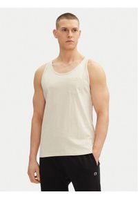 Jack & Jones Tank top Jake 12270577 Beżowy Regular Fit. Kolor: beżowy. Materiał: bawełna #1