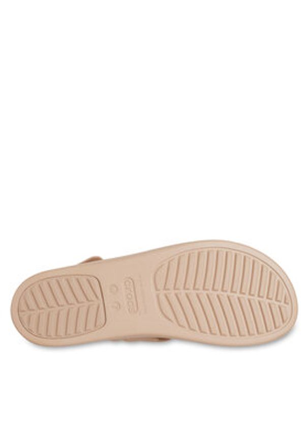 Crocs Sandały Brooklyn Woven Upper LW 209977 Beżowy. Kolor: beżowy