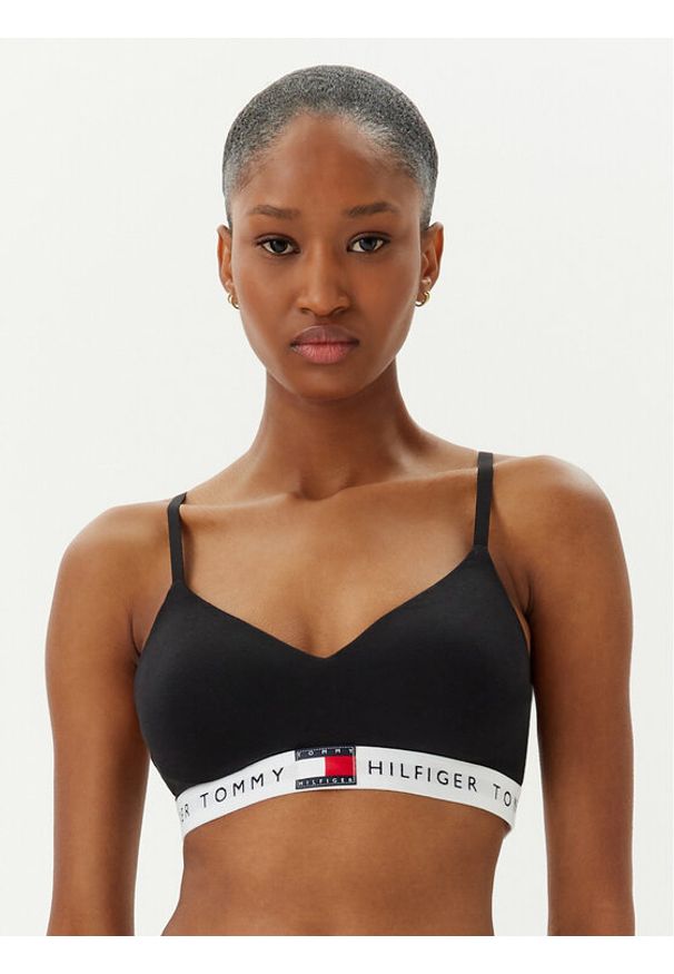 TOMMY HILFIGER - Tommy Hilfiger Biustonosz braletka UW0UW05715 Czarny. Kolor: czarny. Materiał: bawełna