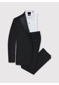 Pako Lorente - Czarne spodnie smokingowe P22SF-6S-003-C-S. Kolor: czarny. Materiał: poliester, wiskoza #3