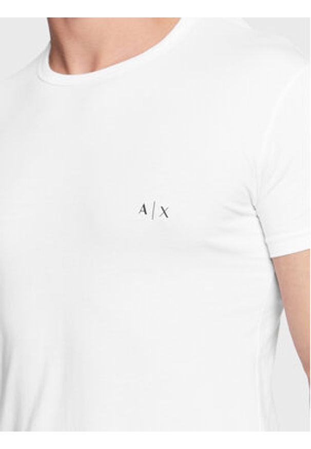 Armani Exchange Komplet t-shirtów 956005 CC282 04710 Biały Slim Fit. Kolor: biały. Materiał: bawełna