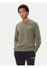 Napapijri Bluza B-Small Box C NP0A88TP Khaki Relaxed Fit. Kolor: brązowy. Materiał: bawełna