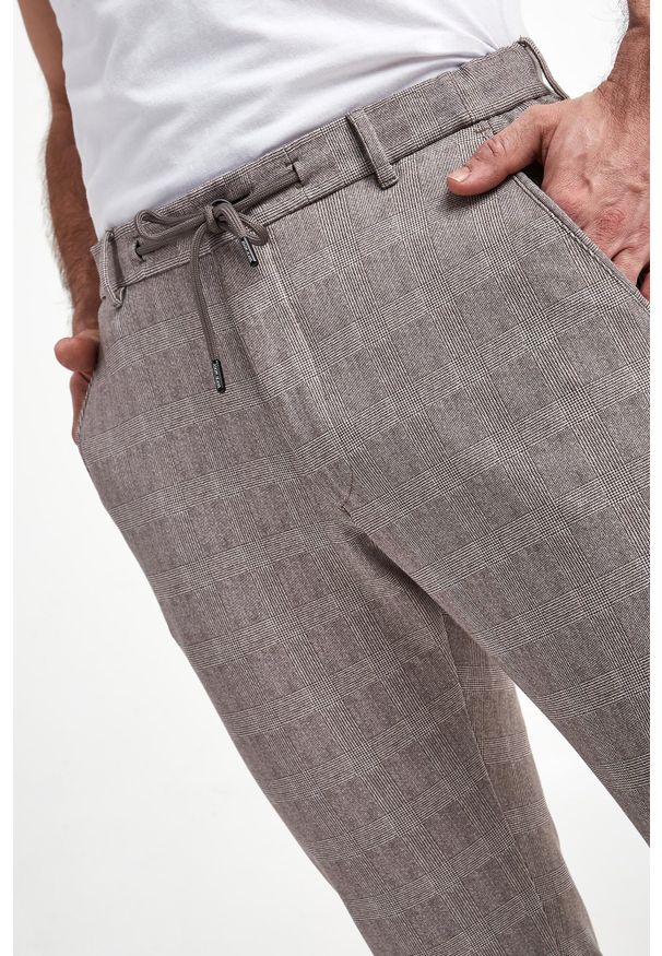 JOOP! Jeans - Spodnie męskie w kratkę Maxton3-W JOOP! JEANS. Wzór: kratka