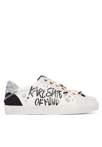Karl Lagerfeld - Sneakersy KARL LAGERFELD. Kolor: biały #1