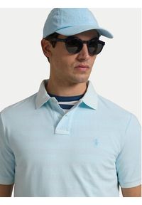 Polo Ralph Lauren Polo 710969626002 Błękitny Custom Slim Fit. Typ kołnierza: polo. Kolor: niebieski. Materiał: bawełna #5