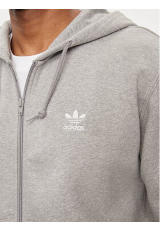 Adidas - adidas Bluza Trefoil Essentials IL2516 Szary Regular Fit. Kolor: szary. Materiał: bawełna