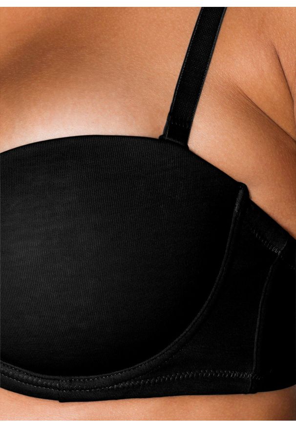 bonprix - Biustonosz na fiszbinach z odpinanymi ramiączkami z bawełny organicznej (2 sztuki). Kolor: biały. Materiał: bawełna. Rodzaj stanika: odpinane ramiączka