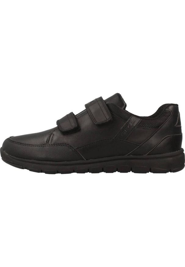 Tenisówki Geox Model J Xunday Boy Kolor Czarny. Kolor: czarny. Materiał: tkanina, skóra. Sport: turystyka piesza