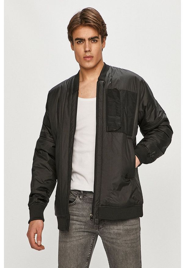 G-Star RAW - G-Star Raw - Kurtka bomber. Okazja: na co dzień. Kolor: czarny. Materiał: poliester. Styl: casual