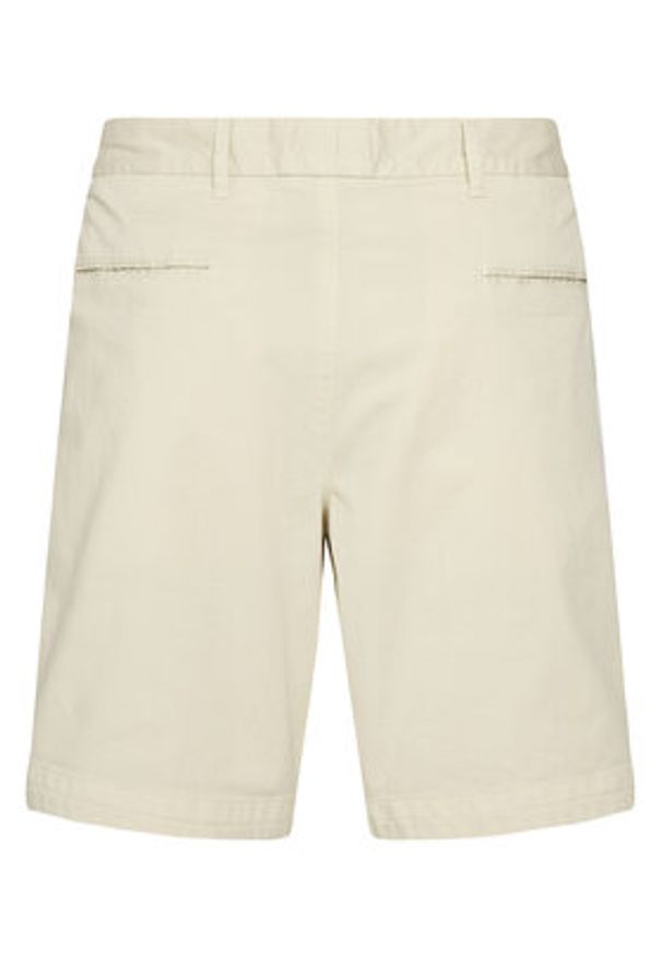 BOSS Szorty materiałowe H-Slice 50540743 Écru Regular Fit. Materiał: bawełna