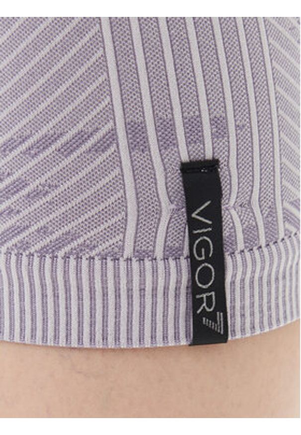 EA7 Emporio Armani Legginsy 7W000518 AF13714 UA092 Fioletowy Slim Fit. Kolor: fioletowy. Materiał: syntetyk