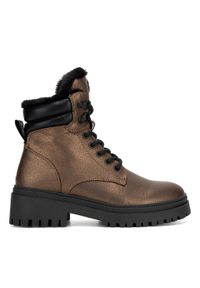 MEXX Botki MI001713143W Miedziany. Kolor: brązowy. Materiał: skóra