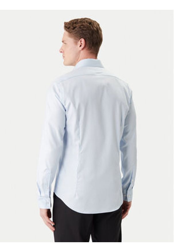 Calvin Klein Koszula LV019EU090 Niebieski Slim Fit. Kolor: niebieski. Materiał: bawełna