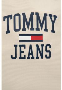 Tommy Jeans Torba kolor kremowy. Kolor: beżowy. Materiał: materiał, włókno #4