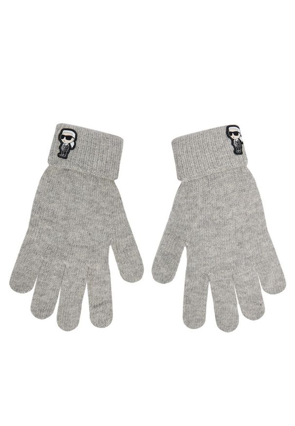 Karl Lagerfeld - KARL LAGERFELD Rękawiczki Damskie 236W3608 Szary. Kolor: szary. Materiał: poliamid, nylon
